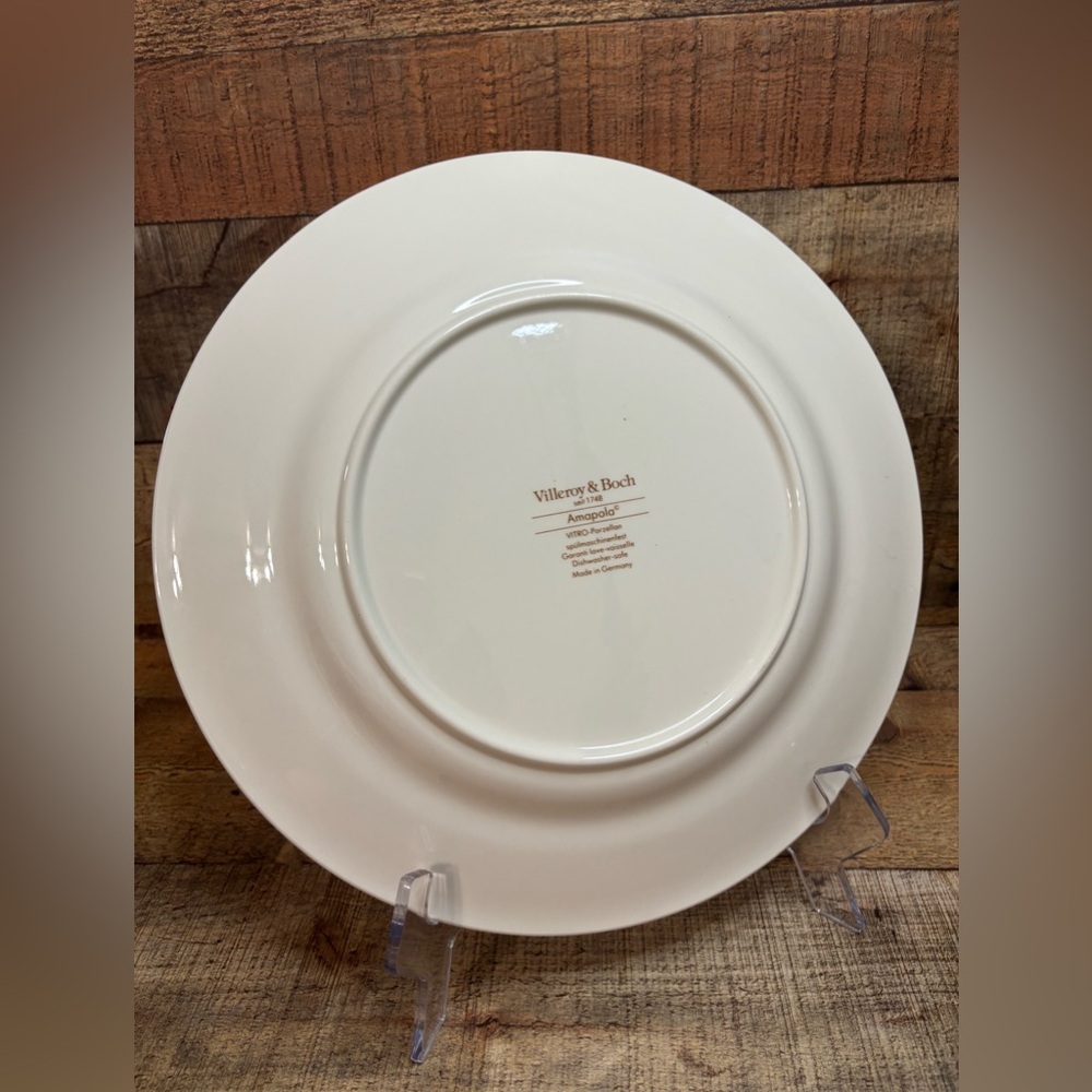 Villeroy & Boch AMAPOLA Chop Plate Round Serving Platter 12.5" Poppies - Picture 2 of 9
